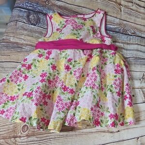 🔥Polly & Friends Toddler Dress‎ Sundress 12 Months Pink Floral